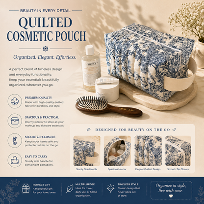 Floral Quilted Tote Bag