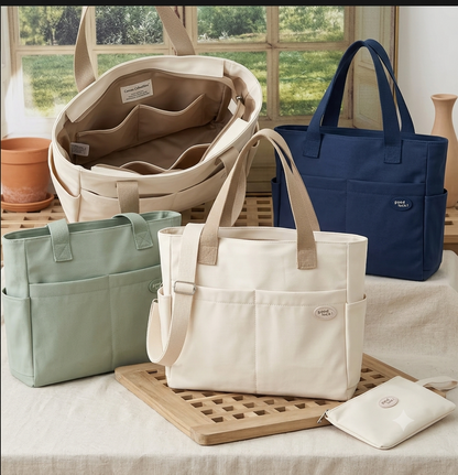 Premium Fashion Reusable High Quality Travel Shopping Canvas Tote Bag New Design